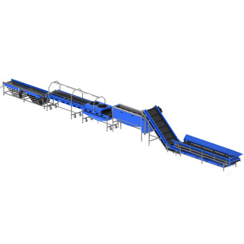 Linia LDW-830 do mycia warzyw ze stołem inspekcyjnym