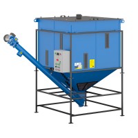 Screw feeder PS-2500 with 2.5 m³ storage tank