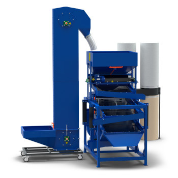 Kalibrator KZ-500W + Przenośnik PK-100 + System odciągowy SO-2