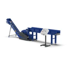 Rozdrabniacz drewna na trociny ŻUBR-30 z przenośnikiem podającym