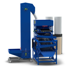 Kalibrator KZ-500W + Przenośnik PK-100 + System odciągowy SO-2