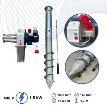 Lancia per il raffreddamento del grano Kozak-2 ZN (zincata) | 400 V