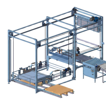 Bag palletizing line LUW-8
