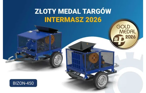 Złoty Medal Grupy MTP dla Bizona 450 – nasza kruszarka redefiniuje standardy mobilności Złoty Medal Grupy MTP dla Bizona 450 – nasza kruszarka redefiniuje standardy mobilności