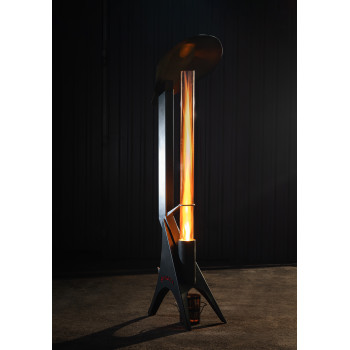 La stufa da giardino a pellet Domna-Igni