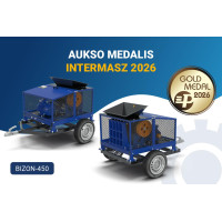 MTP grupės Aukso medalis „Bizon 450“ – mūsų smulkintuvas iš naujo apibrėžia mobilumo standartus