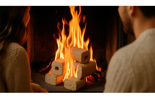 Briquetas recreativas - para la chimenea y para la parrilla Briquetas recreativas - para la chimenea y para la parrilla
