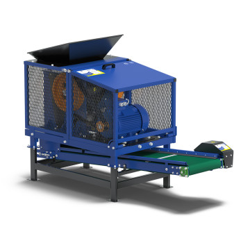 Frantoio a mascelle BIZON-300 con nastro trasportatore