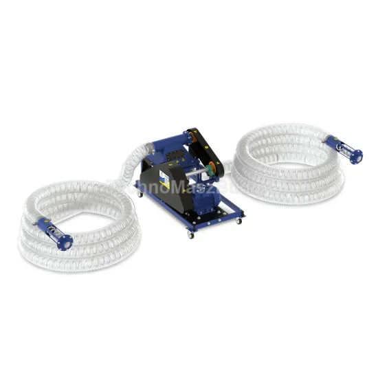 Transportador de tornillo flexible PE-127 DUO con motor eléctrico | 24 m