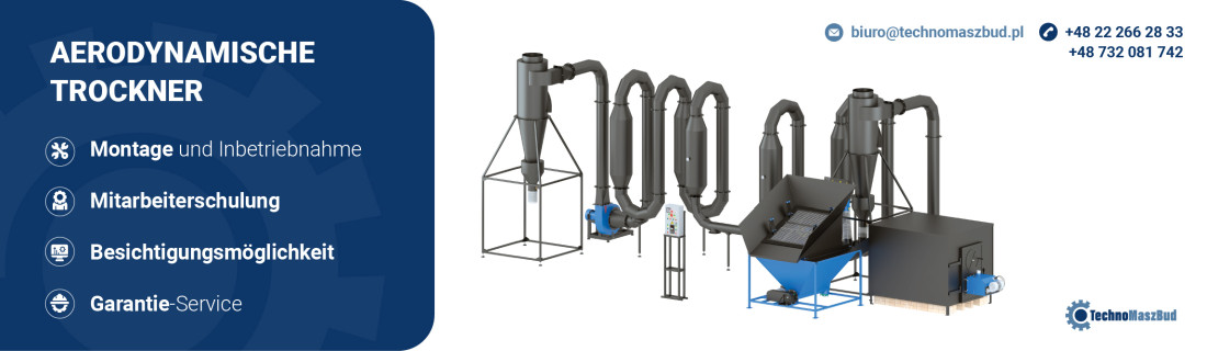 Aerodynamische Sägemehl-Trockner