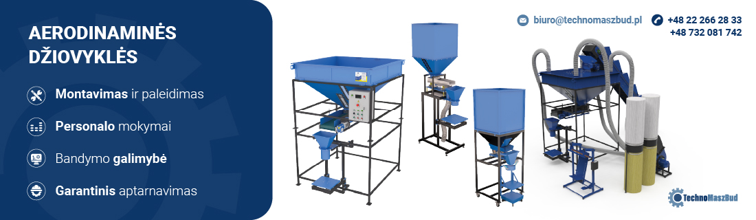 Svėrimo ir maišų pakavimo mašinos