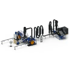 Brikettierlinie LDB-350 DUO mit Trockner SA-800