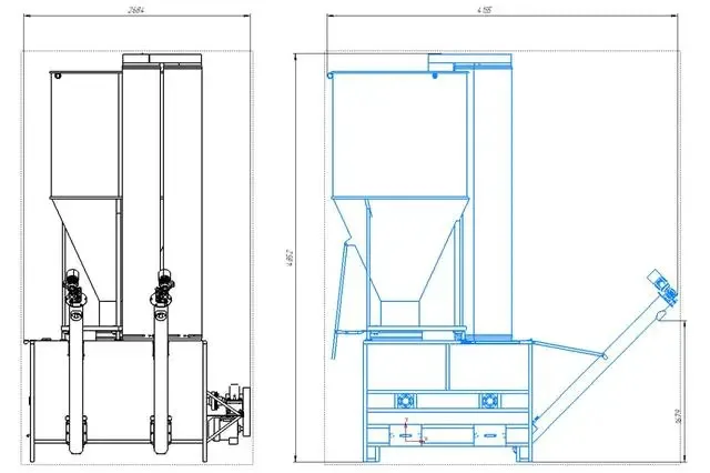 Technische Zeichnung Agromix-4000