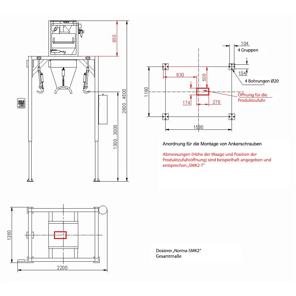 Technische Zeichnung CMK-2