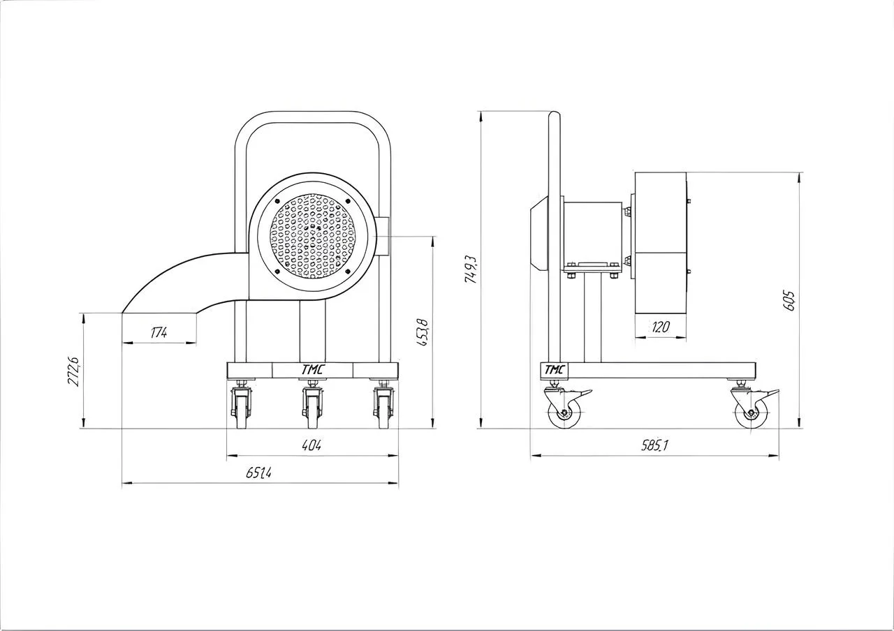 Technical drawing EGK-500