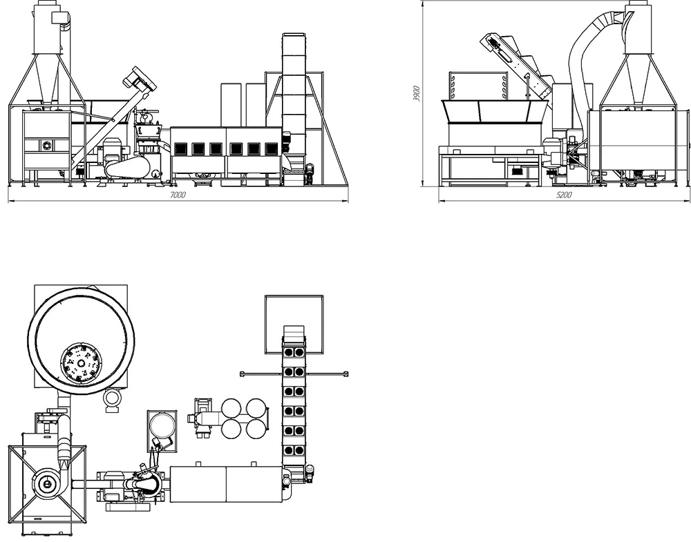 Linia LDG-4000 do produkcji pelletu ze słomy