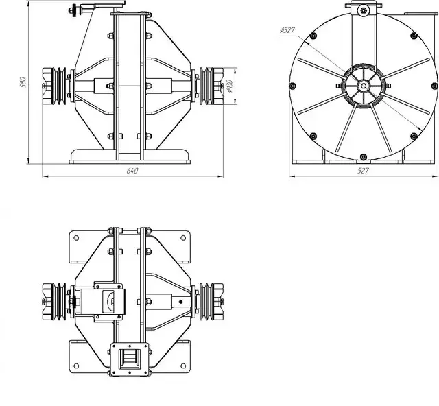 Technical drawing MRD-D